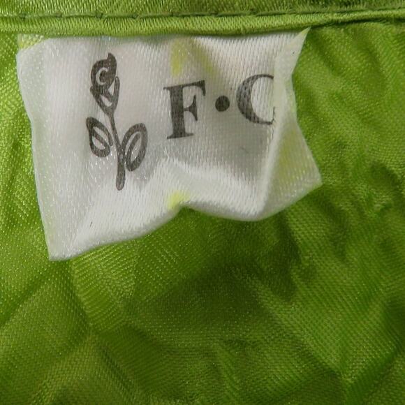 1990s Vintage Lime Green Popcorn Shirt Short Sleeve Blouse One Size Medium - Picture 8 of 8